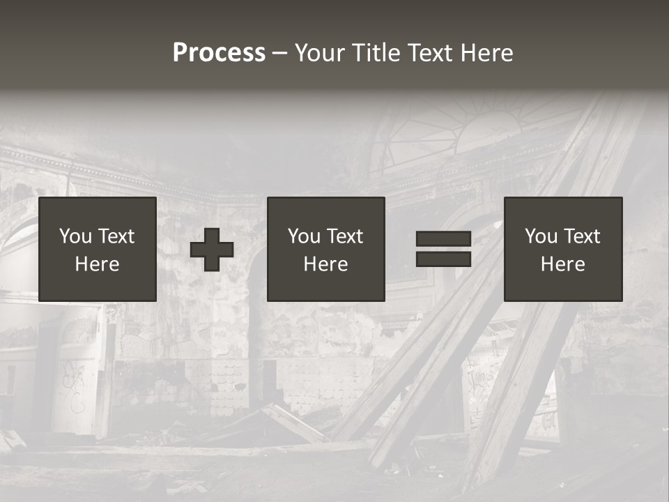 Casual Dirty Frame PowerPoint Template