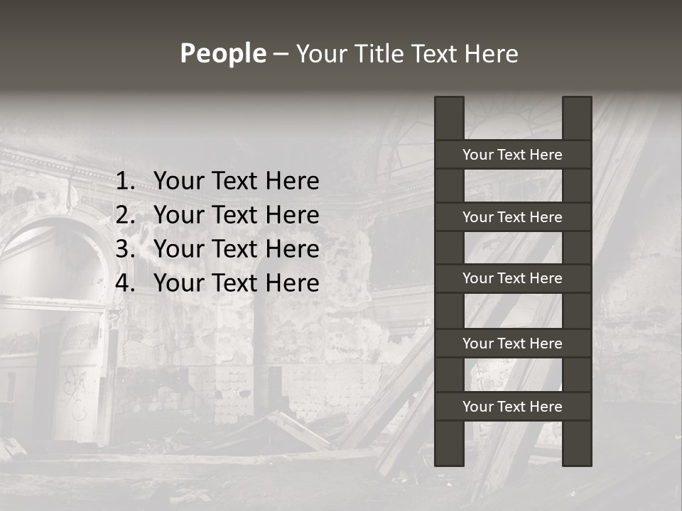 Casual Dirty Frame PowerPoint Template