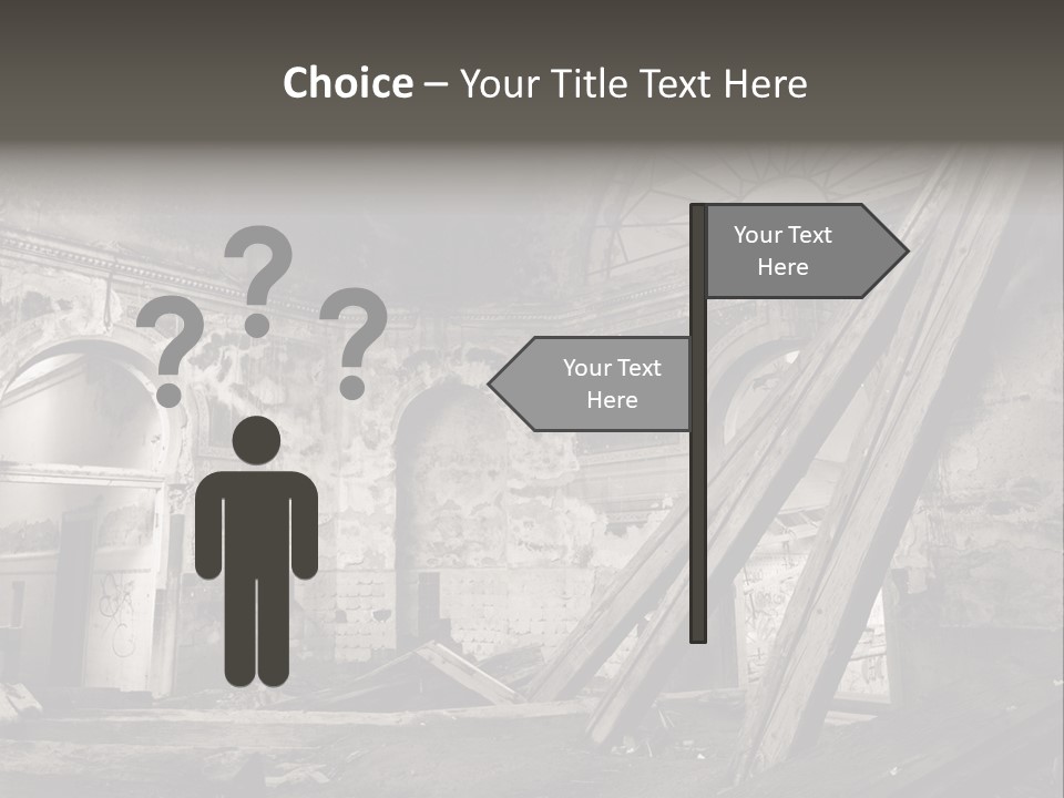 Casual Dirty Frame PowerPoint Template