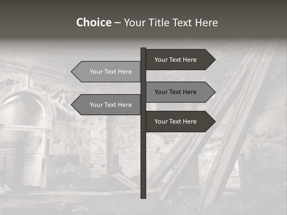 Casual Dirty Frame PowerPoint Template