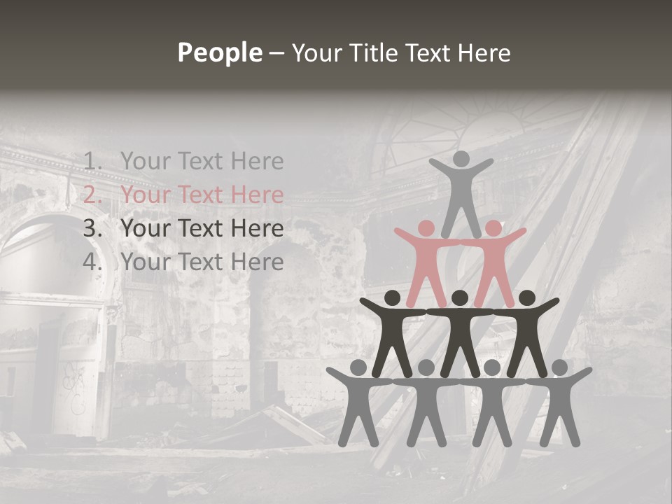 Casual Dirty Frame PowerPoint Template