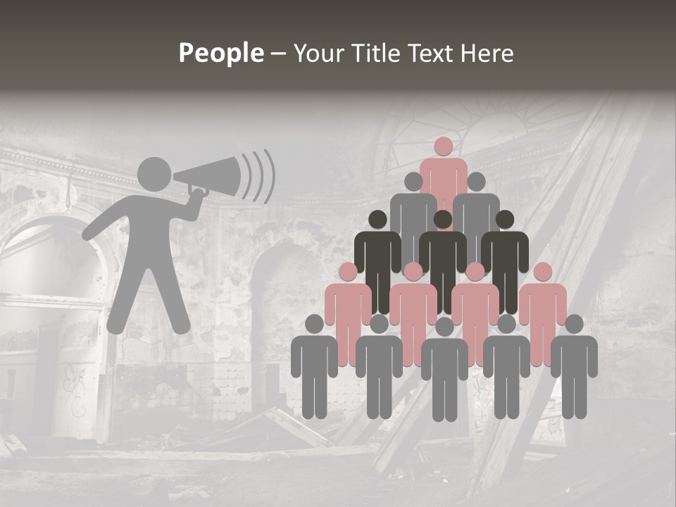 Casual Dirty Frame PowerPoint Template