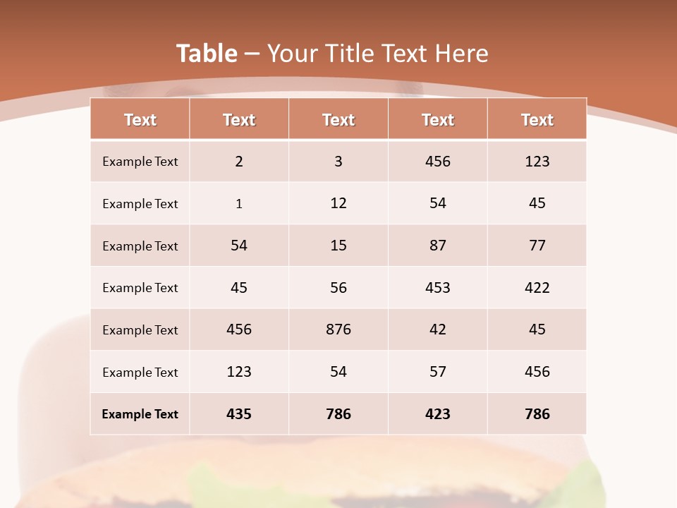 Big Teen Brunette PowerPoint Template