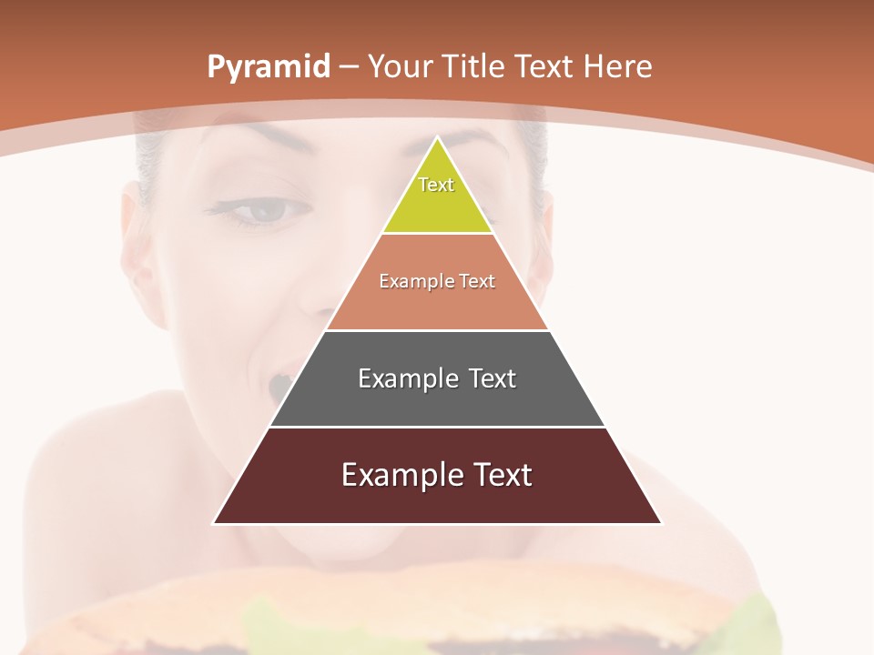 Big Teen Brunette PowerPoint Template