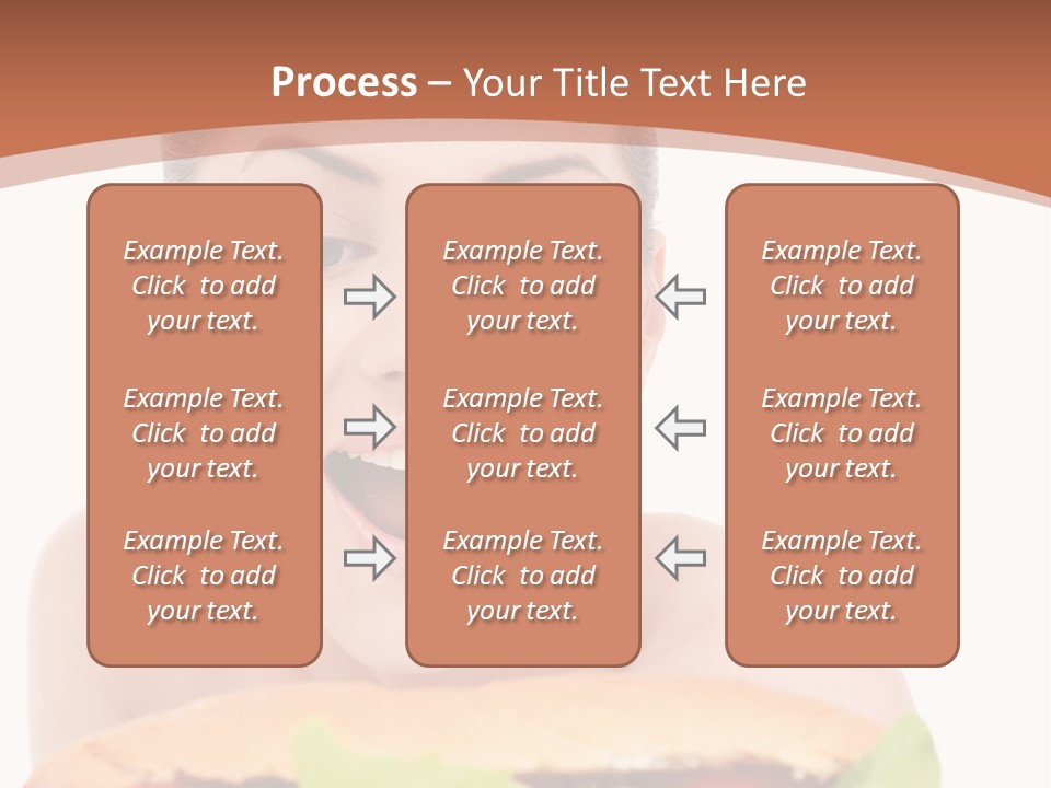 Big Teen Brunette PowerPoint Template