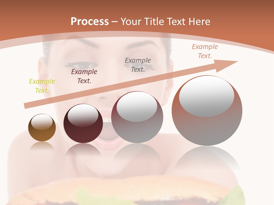 Big Teen Brunette PowerPoint Template