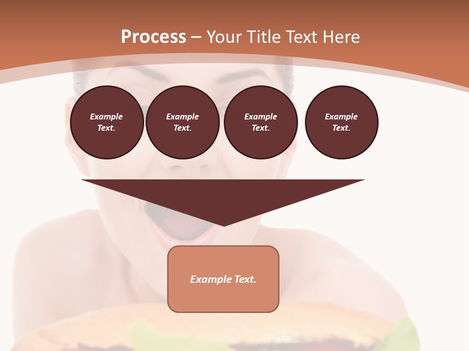 Big Teen Brunette PowerPoint Template