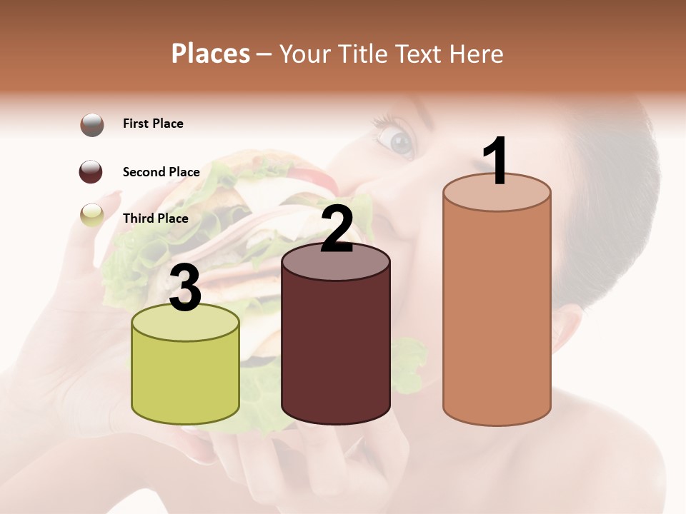 Thumb Up Female Young PowerPoint Template