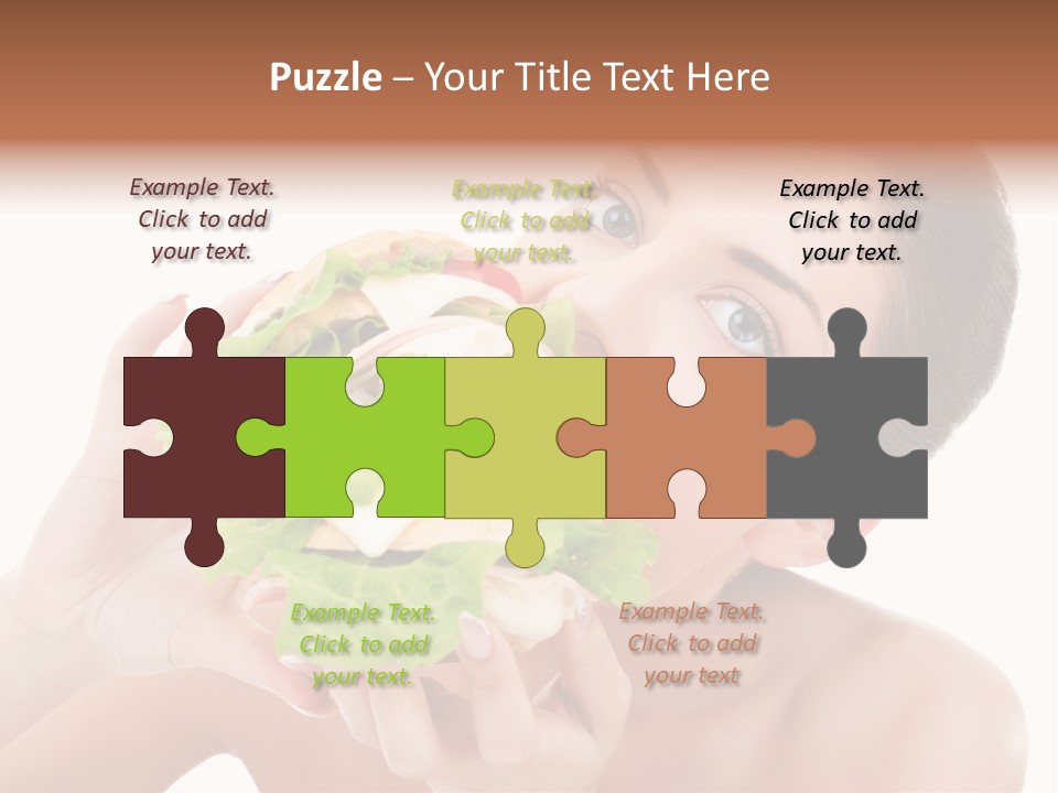 Thumb Up Female Young PowerPoint Template