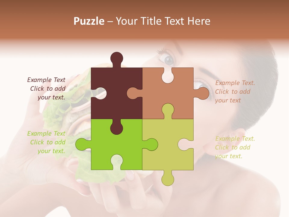 Thumb Up Female Young PowerPoint Template