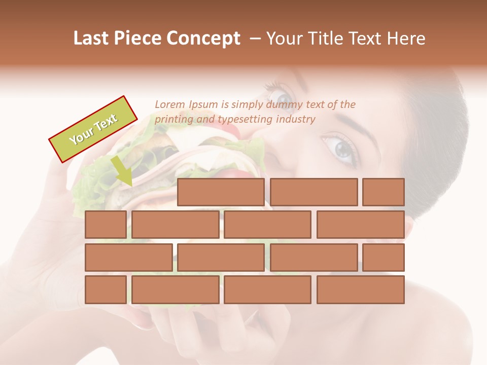 Thumb Up Female Young PowerPoint Template