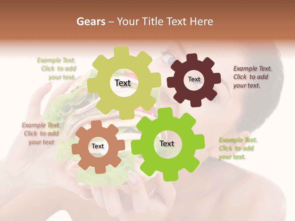 Thumb Up Female Young PowerPoint Template