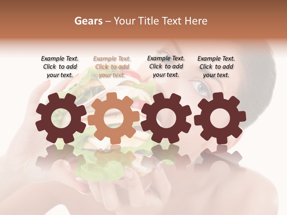 Thumb Up Female Young PowerPoint Template