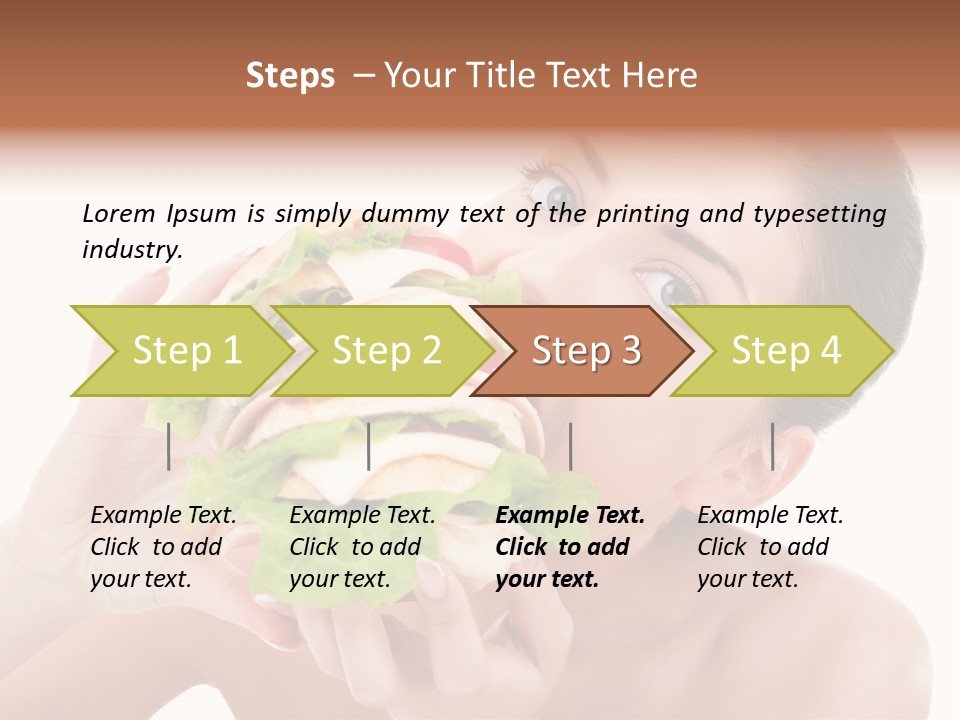 Thumb Up Female Young PowerPoint Template