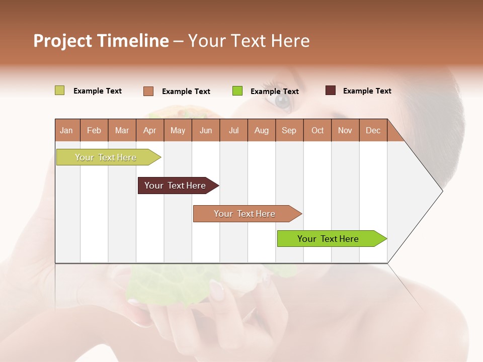 Thumb Up Female Young PowerPoint Template