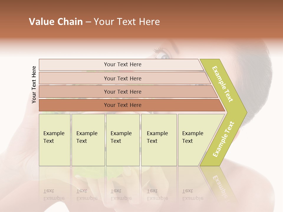 Thumb Up Female Young PowerPoint Template