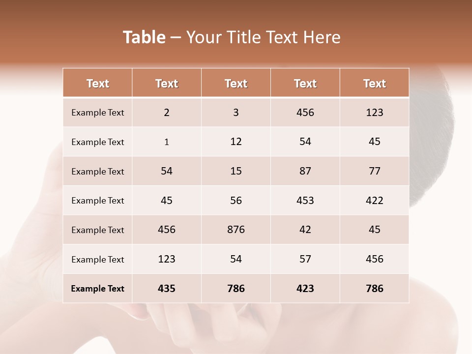 Thumb Up Female Young PowerPoint Template