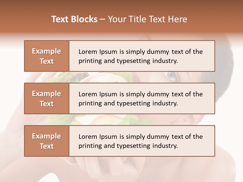 Thumb Up Female Young PowerPoint Template