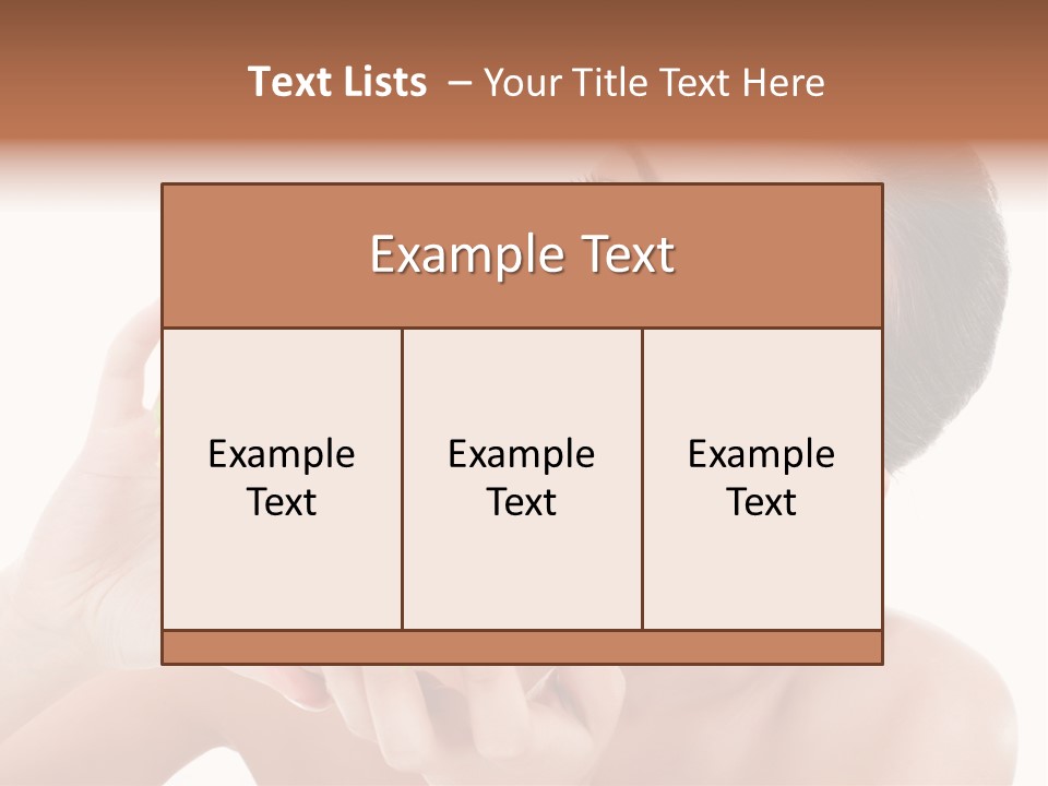 Thumb Up Female Young PowerPoint Template