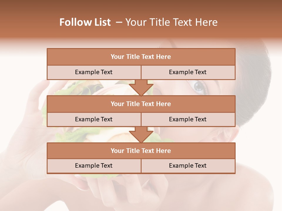 Thumb Up Female Young PowerPoint Template