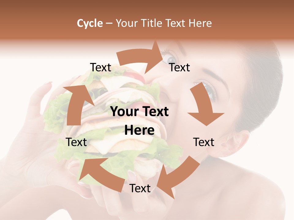 Thumb Up Female Young PowerPoint Template