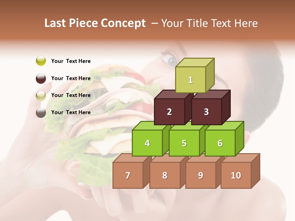 Thumb Up Female Young PowerPoint Template