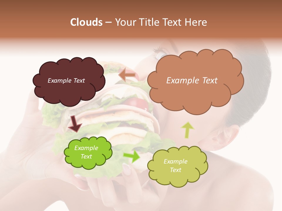 Thumb Up Female Young PowerPoint Template