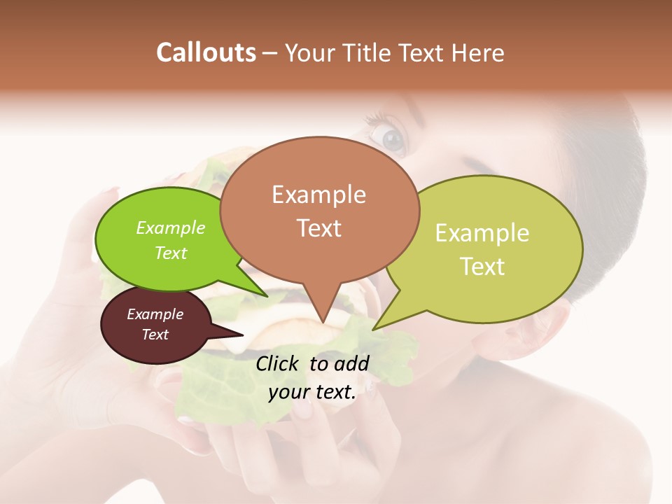 Thumb Up Female Young PowerPoint Template