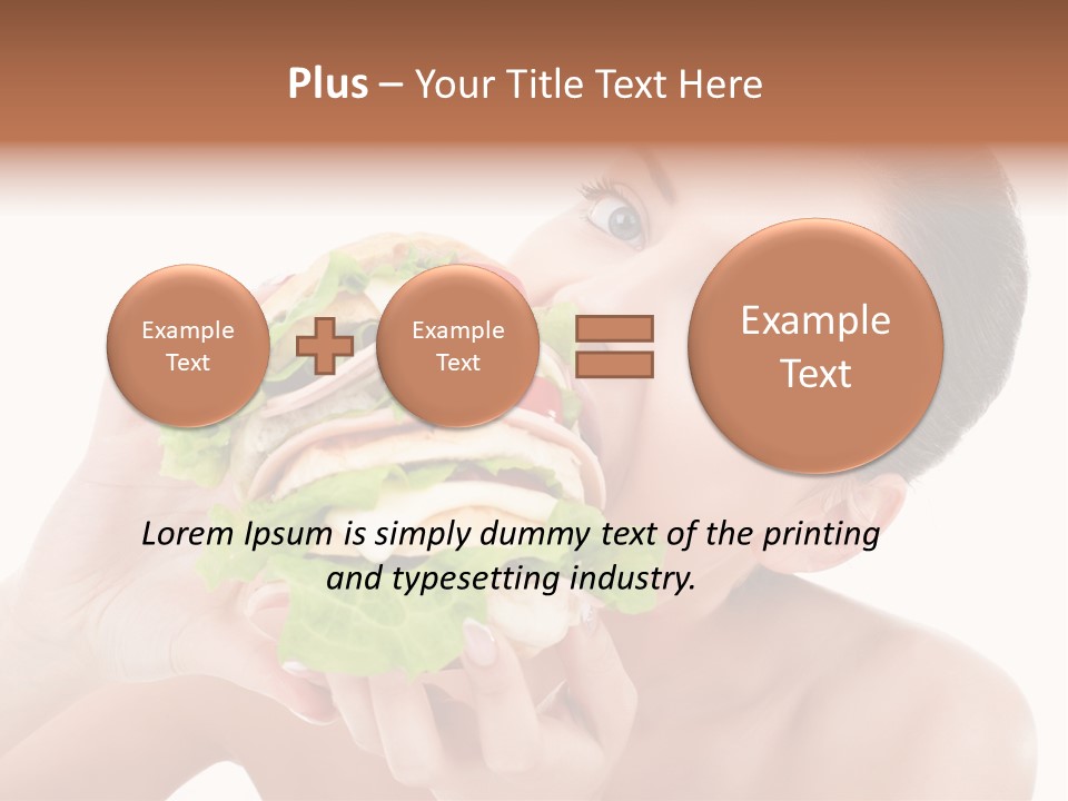 Thumb Up Female Young PowerPoint Template