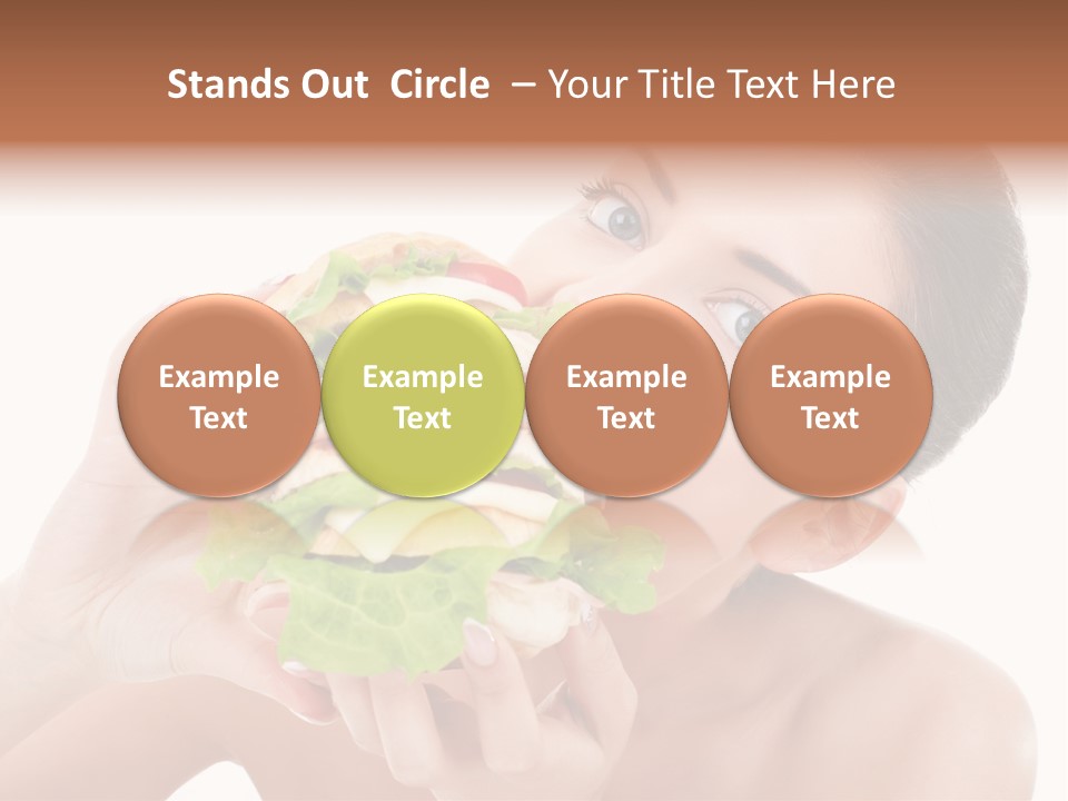 Thumb Up Female Young PowerPoint Template