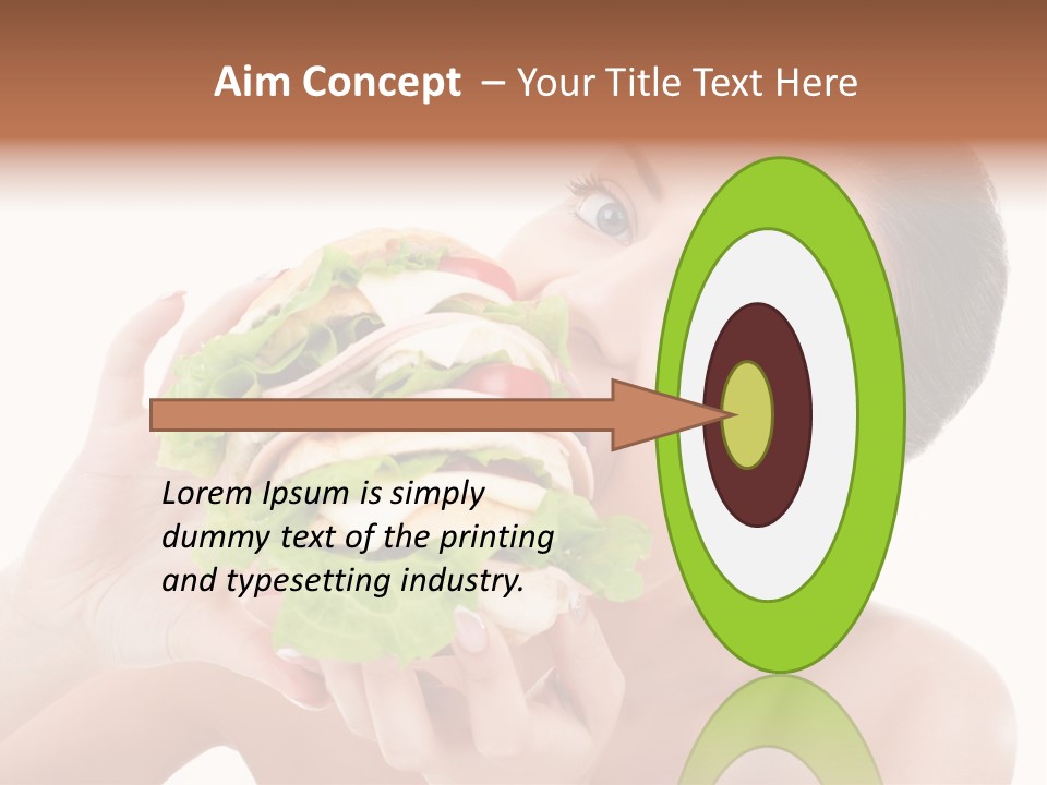 Thumb Up Female Young PowerPoint Template