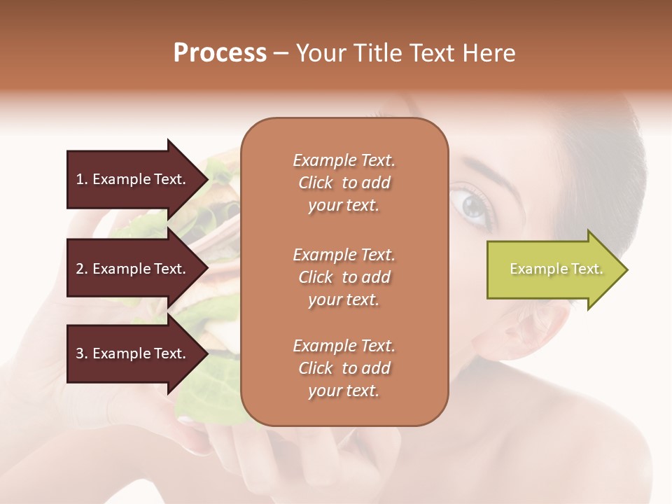 Thumb Up Female Young PowerPoint Template