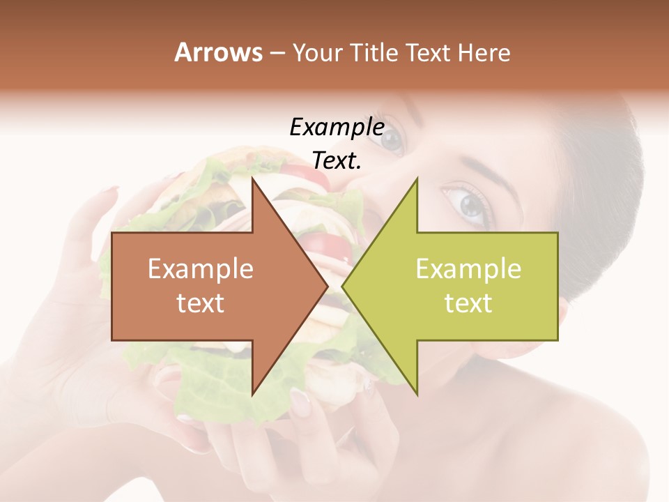 Thumb Up Female Young PowerPoint Template