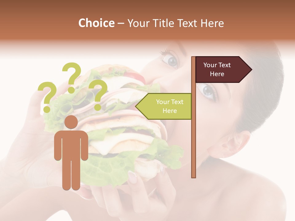 Thumb Up Female Young PowerPoint Template