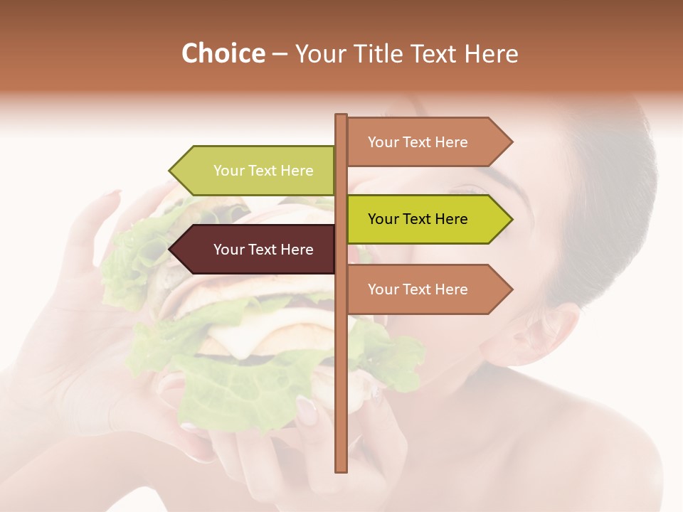 Thumb Up Female Young PowerPoint Template