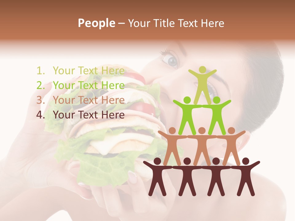 Thumb Up Female Young PowerPoint Template