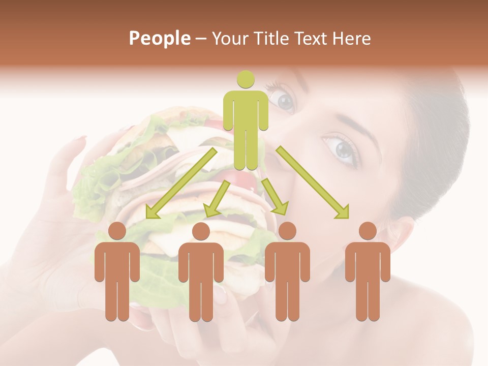 Thumb Up Female Young PowerPoint Template