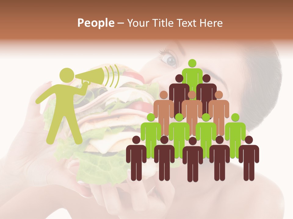 Thumb Up Female Young PowerPoint Template