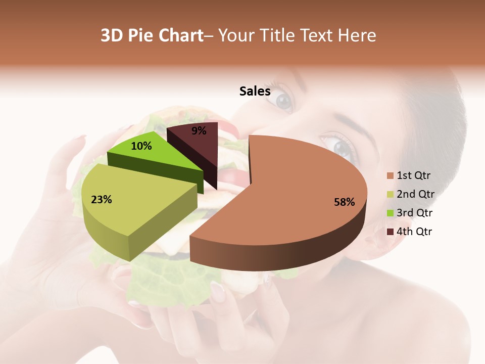 Thumb Up Female Young PowerPoint Template