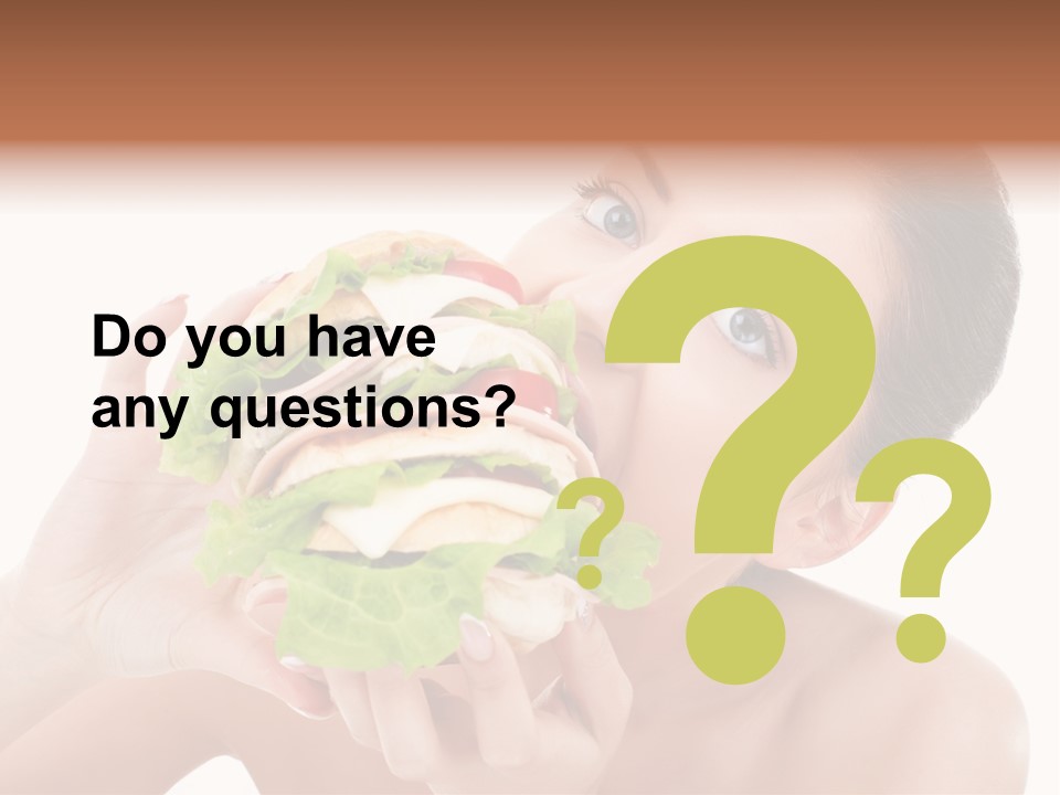 Thumb Up Female Young PowerPoint Template