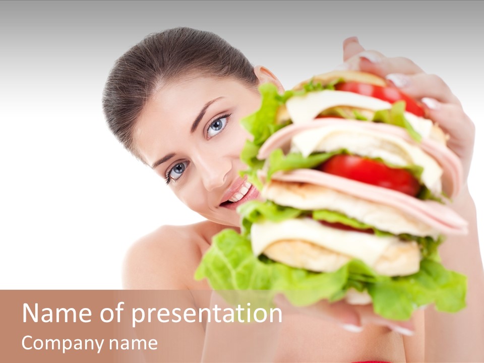 Fast Unhealthy Teenage PowerPoint Template