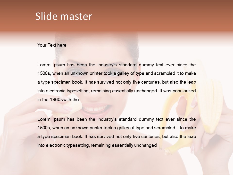 Expression People Girl PowerPoint Template