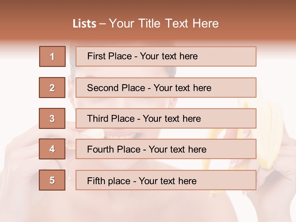 Expression People Girl PowerPoint Template