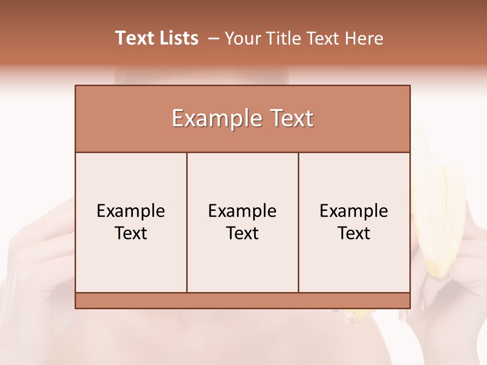Expression People Girl PowerPoint Template