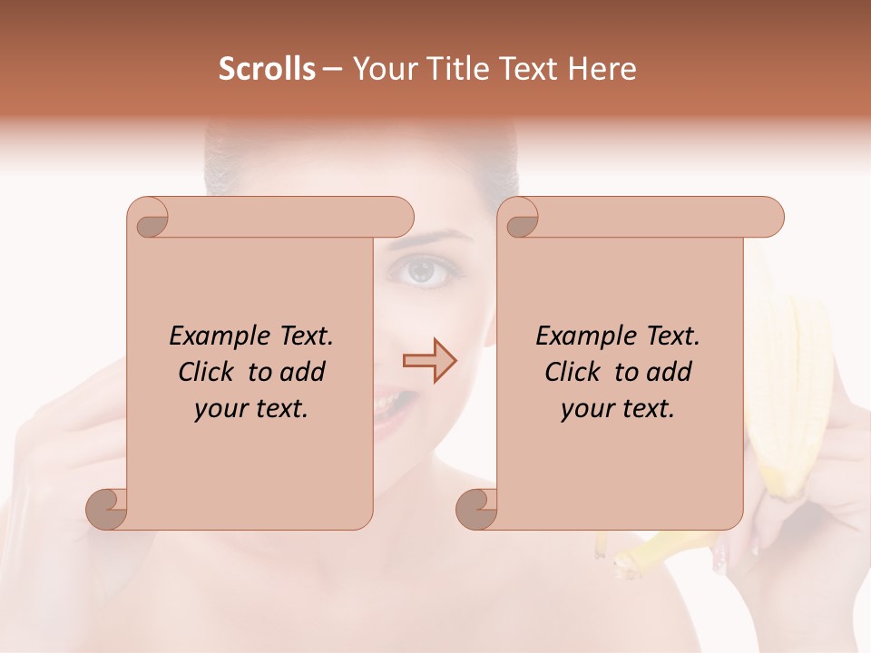 Expression People Girl PowerPoint Template