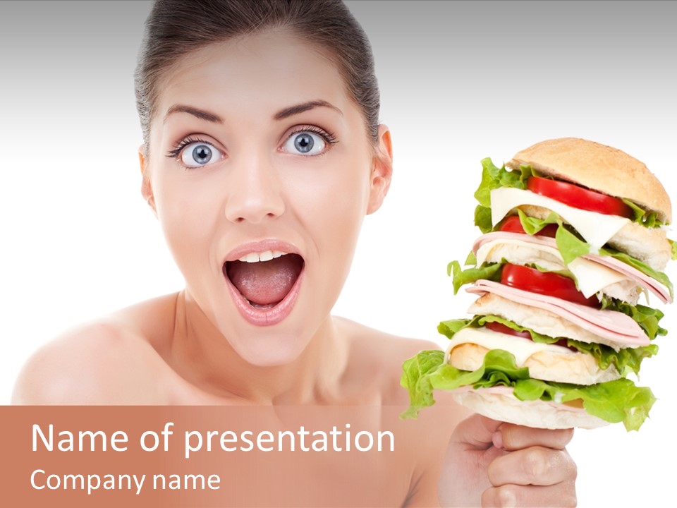 Colorful White Nutrition PowerPoint Template