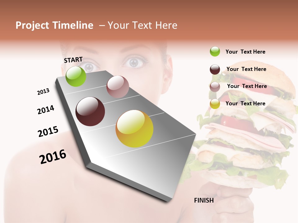 Colorful White Nutrition PowerPoint Template