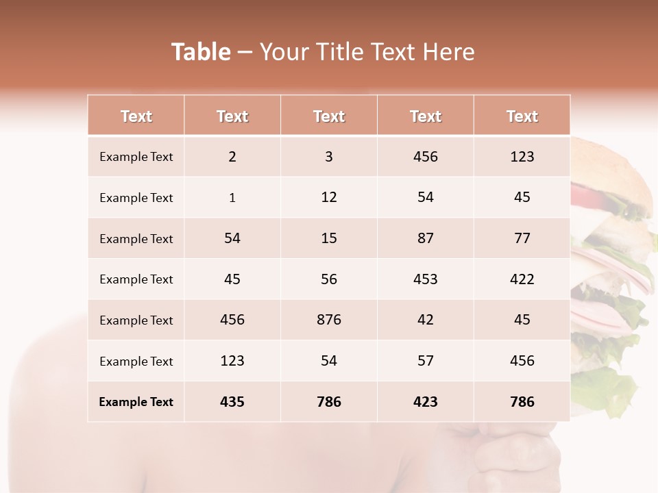 Colorful White Nutrition PowerPoint Template
