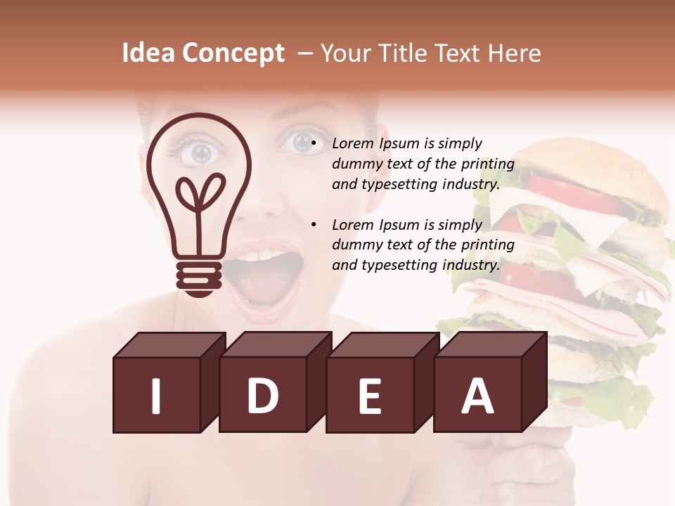 Colorful White Nutrition PowerPoint Template