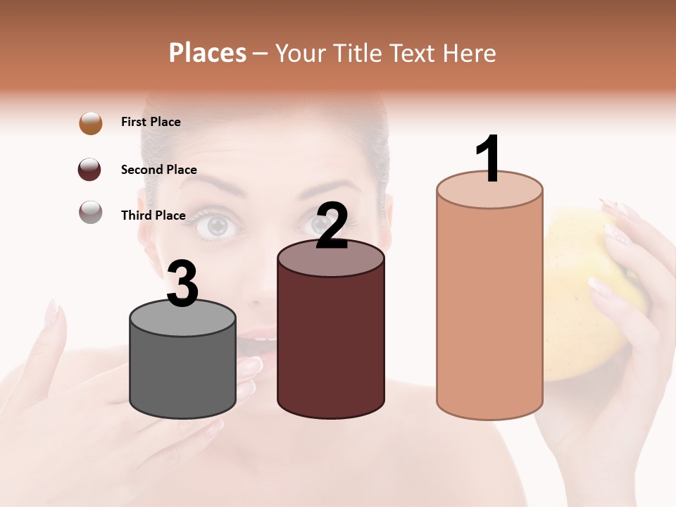 Portrait Eating Beautiful PowerPoint Template